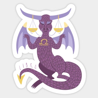 Libra Dragon Sticker